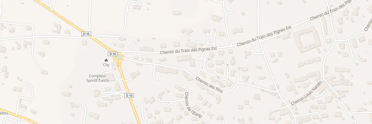 Plan du 238 Che du Train des Pignes Est à Lorgues