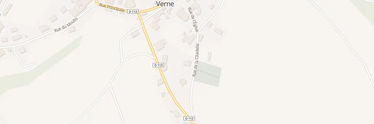 Plan de la Rue de la Citadelle à Verne