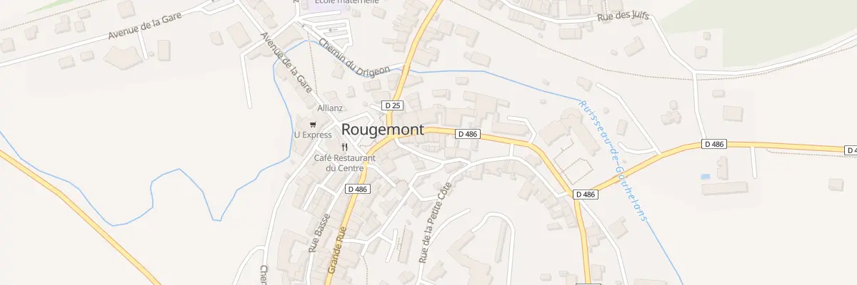 Plan du 8 Rue du Vieux Moulin à Rougemont