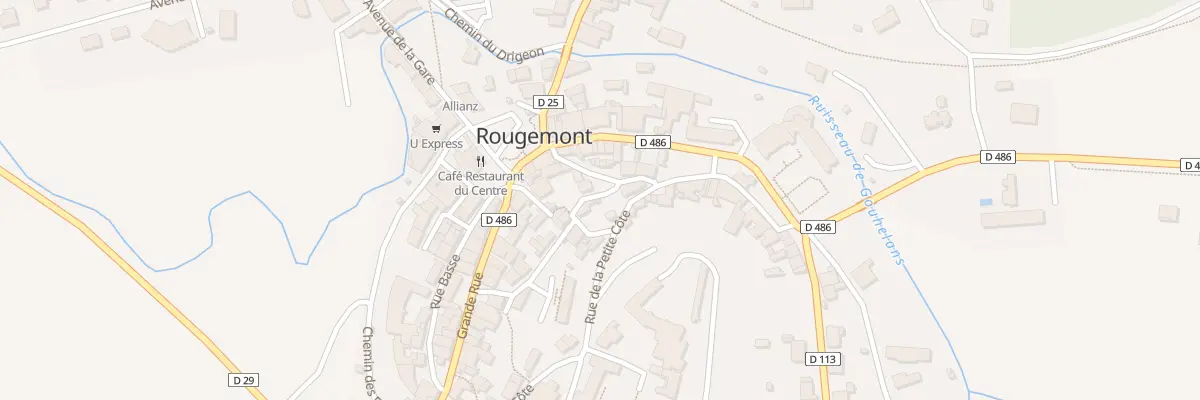 Plan du 5 Rue de la Traverse à Rougemont