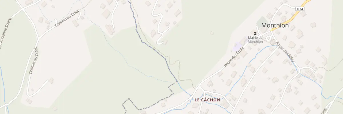 Plan du 822 Rte des Moisseaux à Monthion