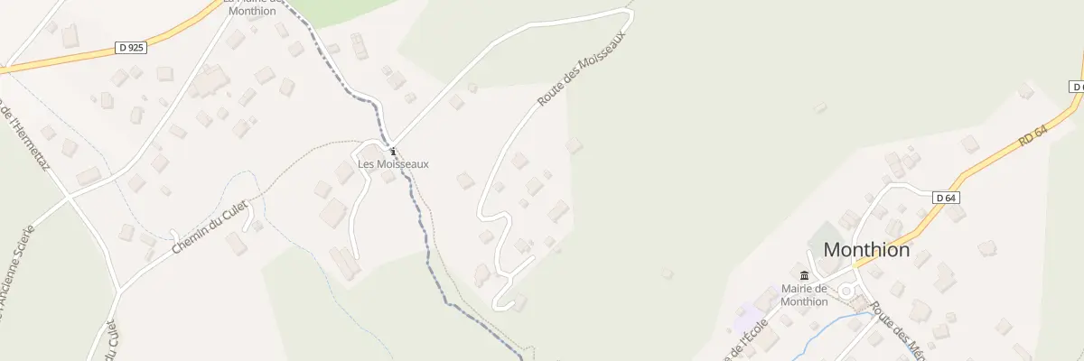 Plan du 759 Les Moisseaux à Monthion