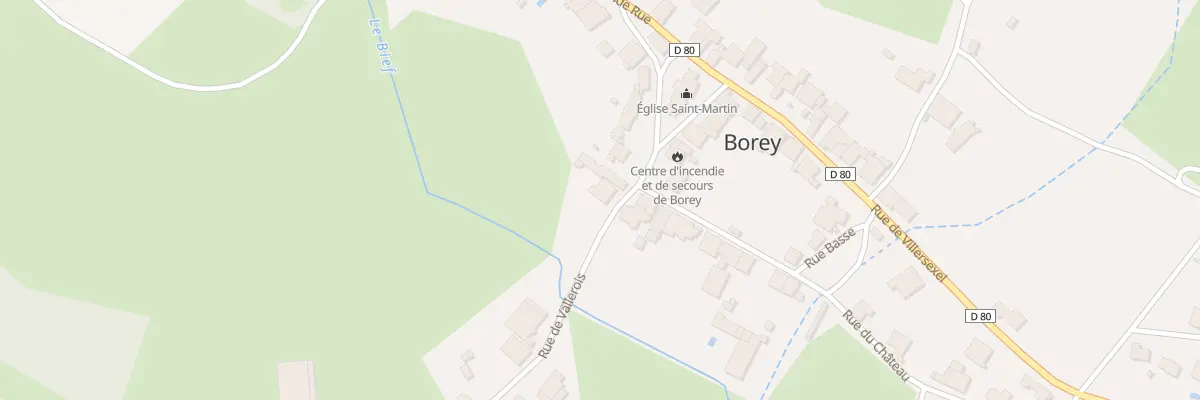 Plan du 8 Rue de Vallerois à Borey