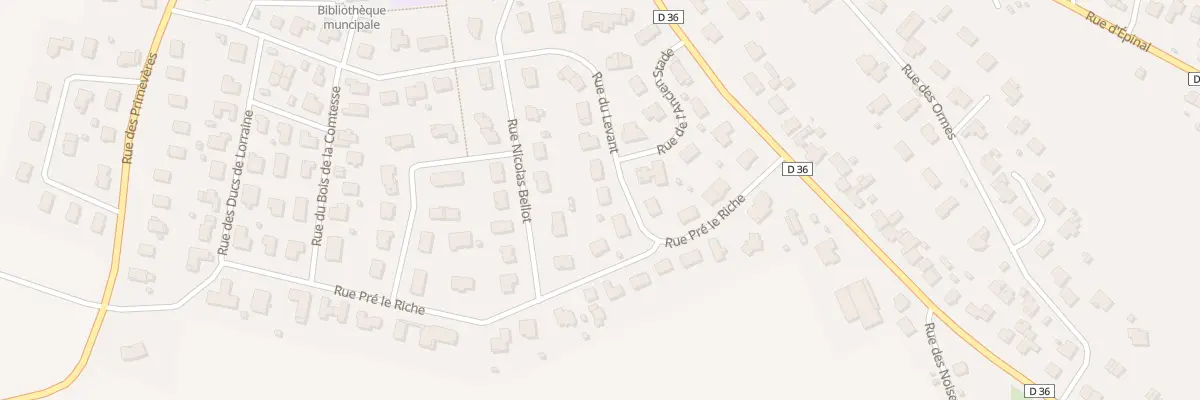 Plan du 174 Rue du Levant à Darnieulles