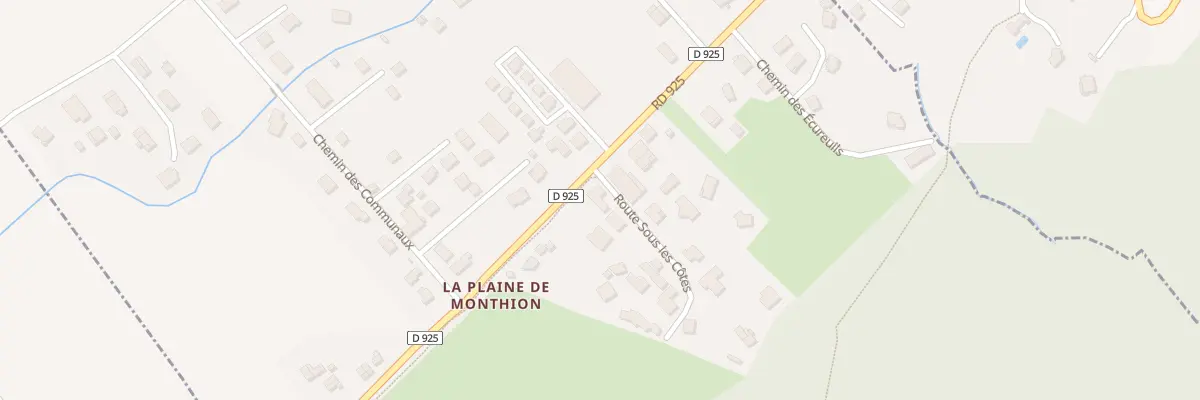 Plan du 18 Rte sous les Côtes à Monthion