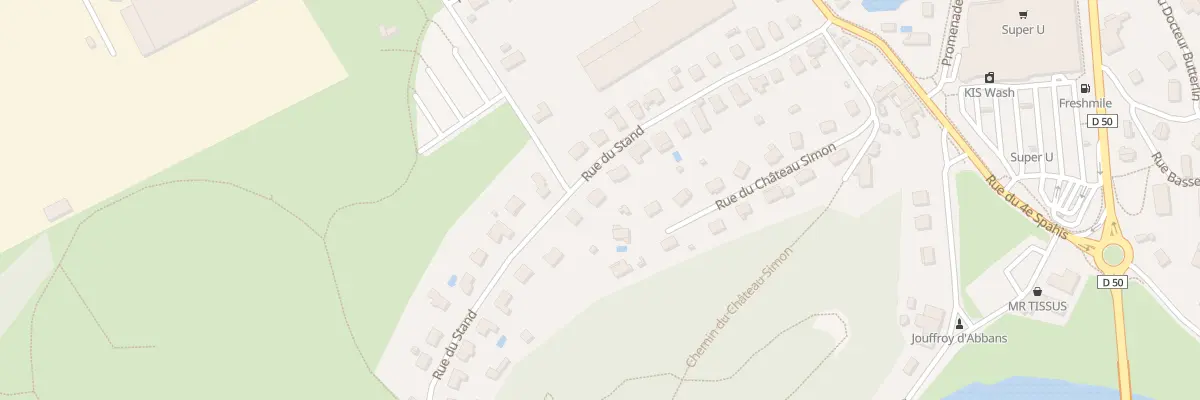 Plan du 21 Rue du Stand à Baume-les-Dames