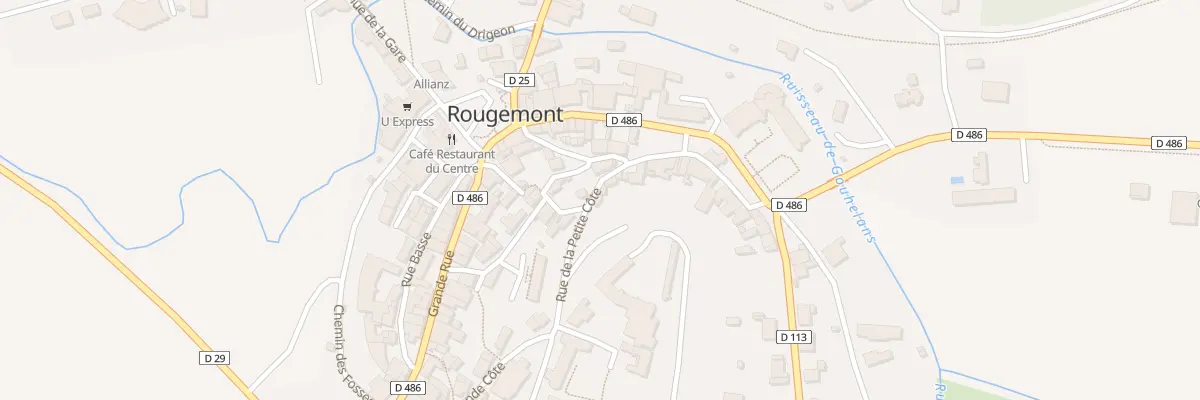 Plan du 5 Rue de la Petite Côte à Rougemont