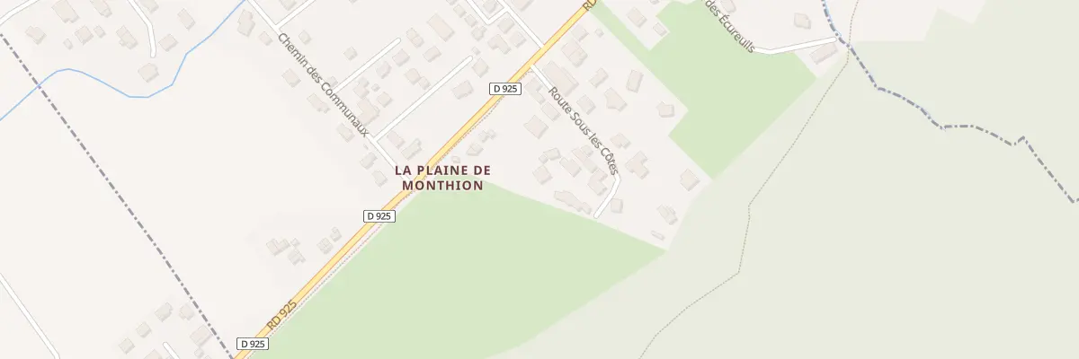 Plan du 138 Rte sous les Côtes à Monthion