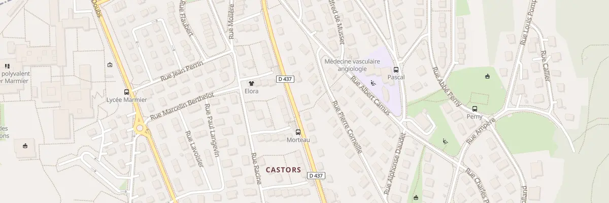 Plan du 86 Rue de Morteau à Pontarlier