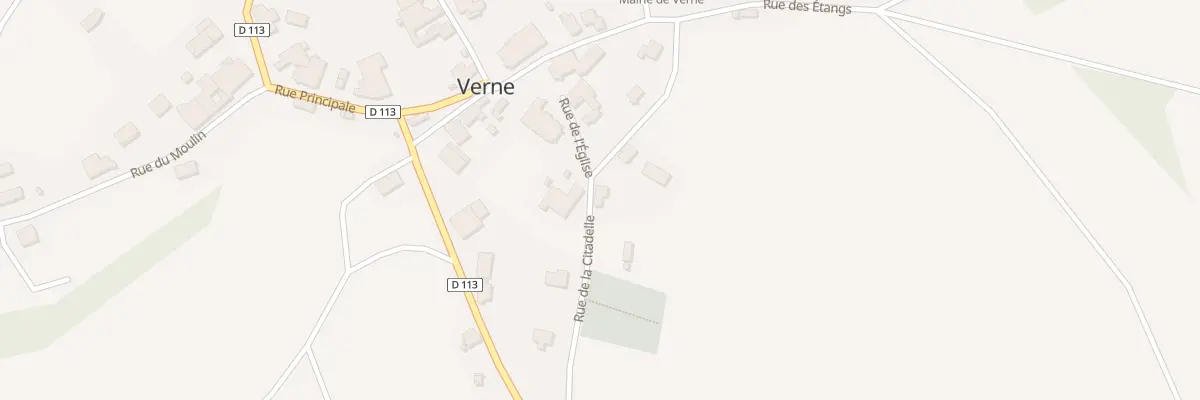Plan du 1 Rue de la Citadelle à Verne