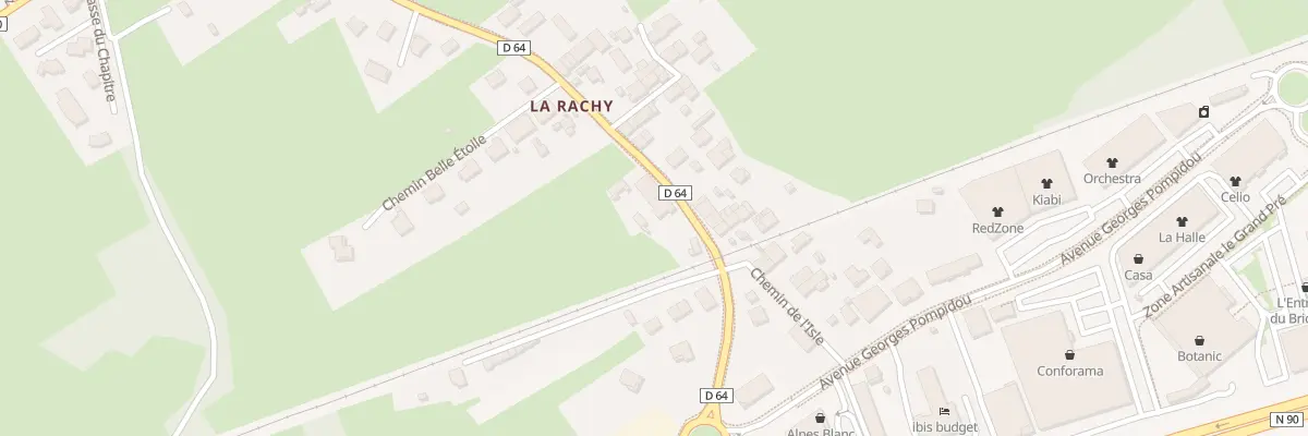 Plan du 446B Rte de la Rachy à Gilly-sur-Isère