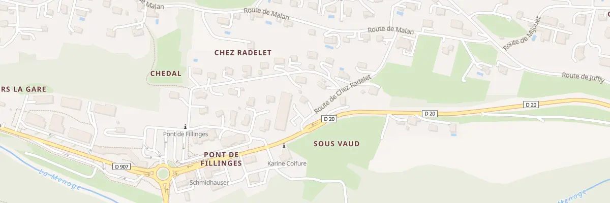 Plan du 31 Rte de chez Radelet à Fillinges