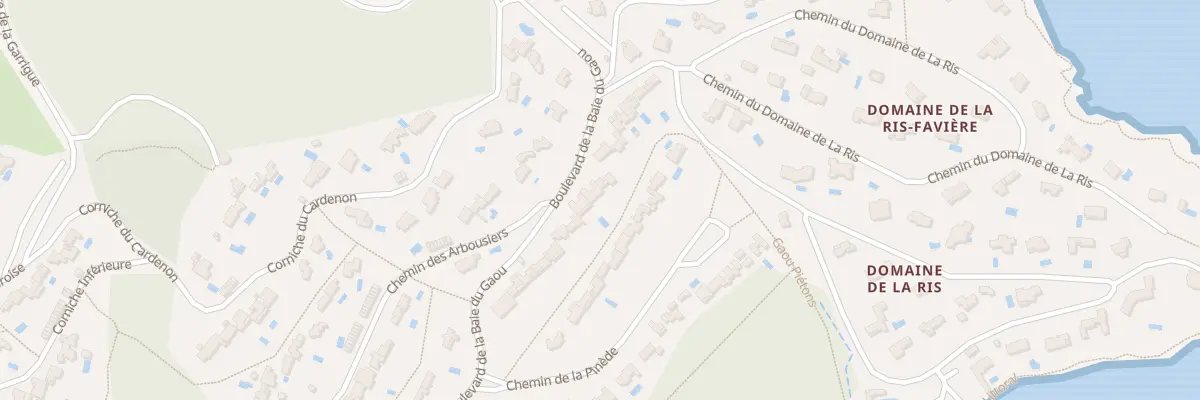 Plan du 13 Bd de la Baie du Gaou à Bormes-les-Mimosas