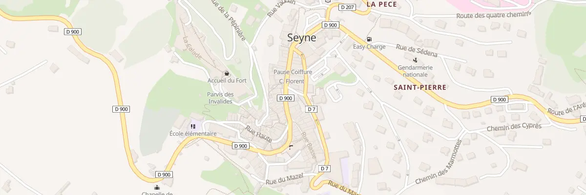 Plan du 5525 Rue Grande à Seyne