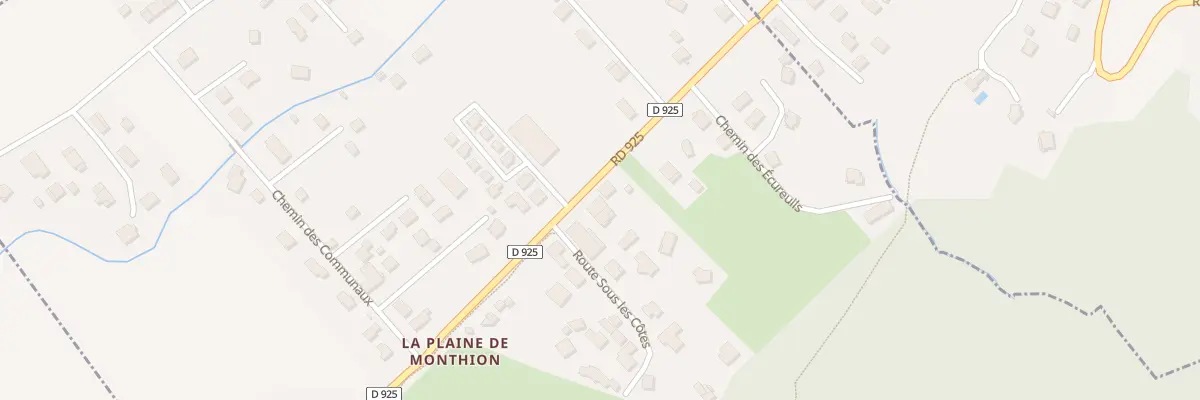 Plan du 221 Rte Departementale 925 à Monthion