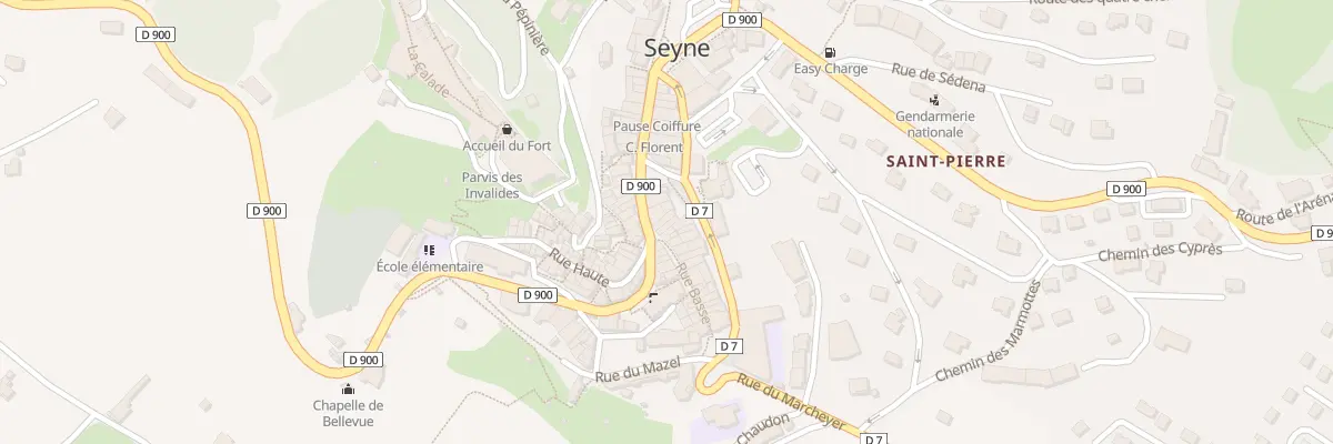 Plan du 5529 Rue Grande à Seyne