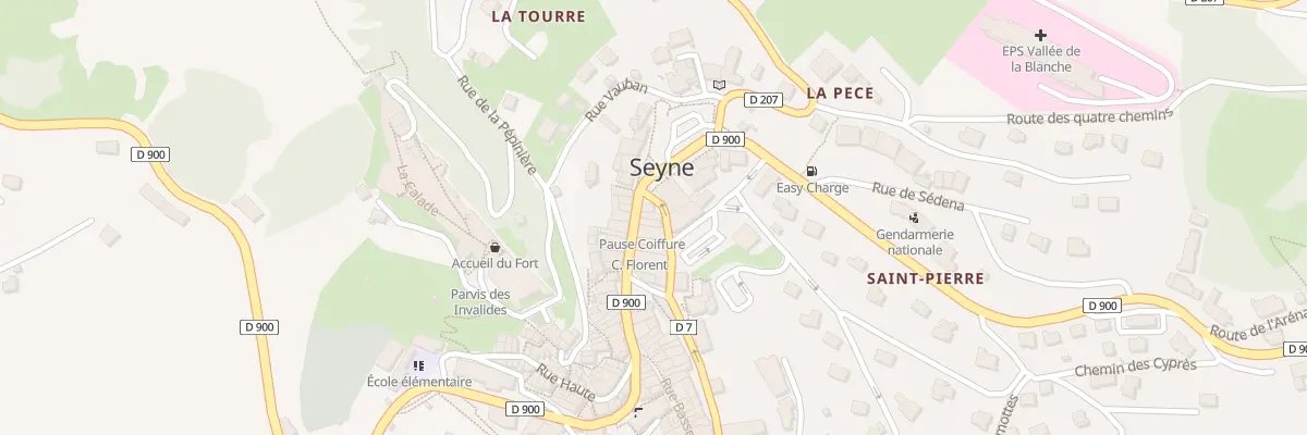 Plan du 1 Rue Grande à Seyne