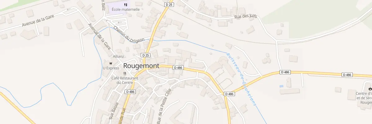 Plan du 9 Rue du Vieux Moulin à Rougemont