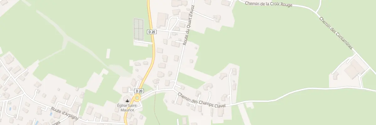 Plan du 84 Rte du Quart d’Avoz à Marcellaz
