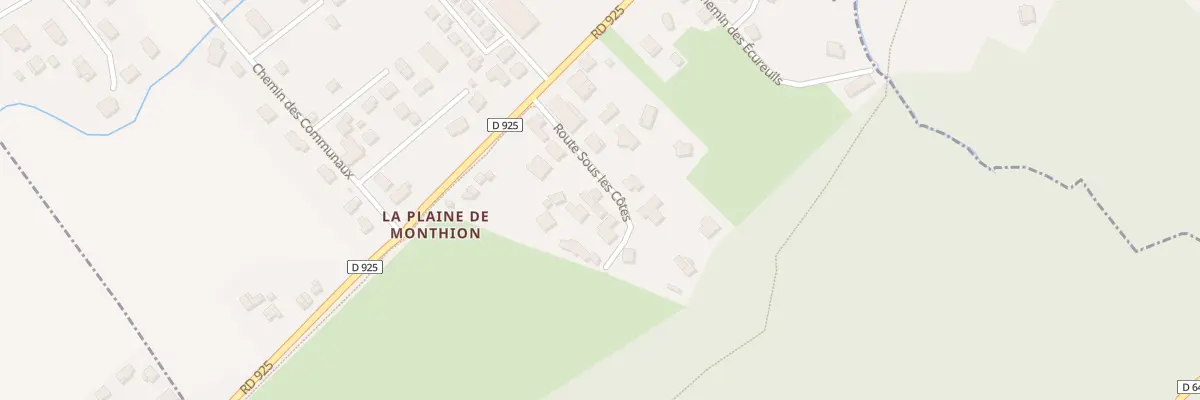 Plan du 5296 Rte sous les Côtes à Monthion