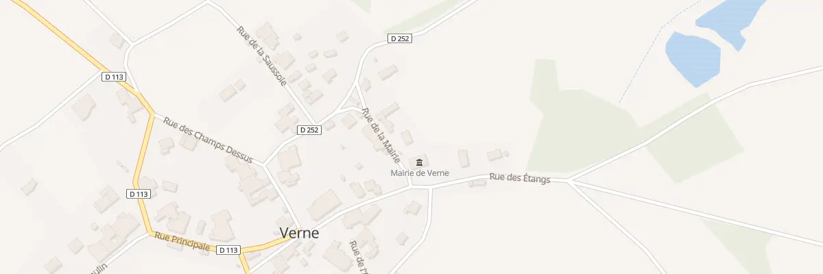 Plan du 4 Rue de la Mairie à Verne