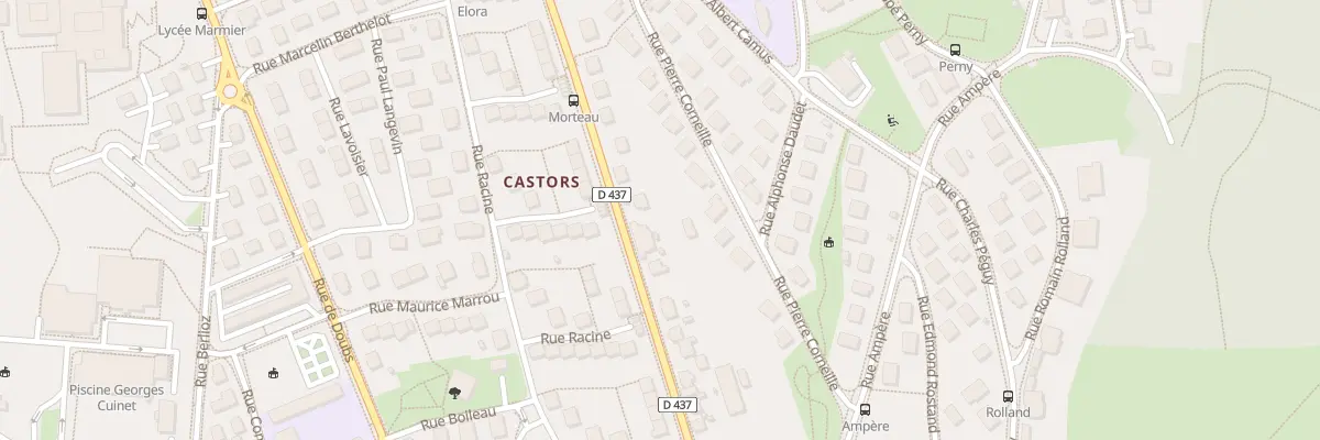 Plan du 72 Rue de Morteau à Pontarlier