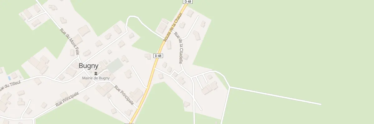Plan du 1 Rue de la Citadelle à Bugny