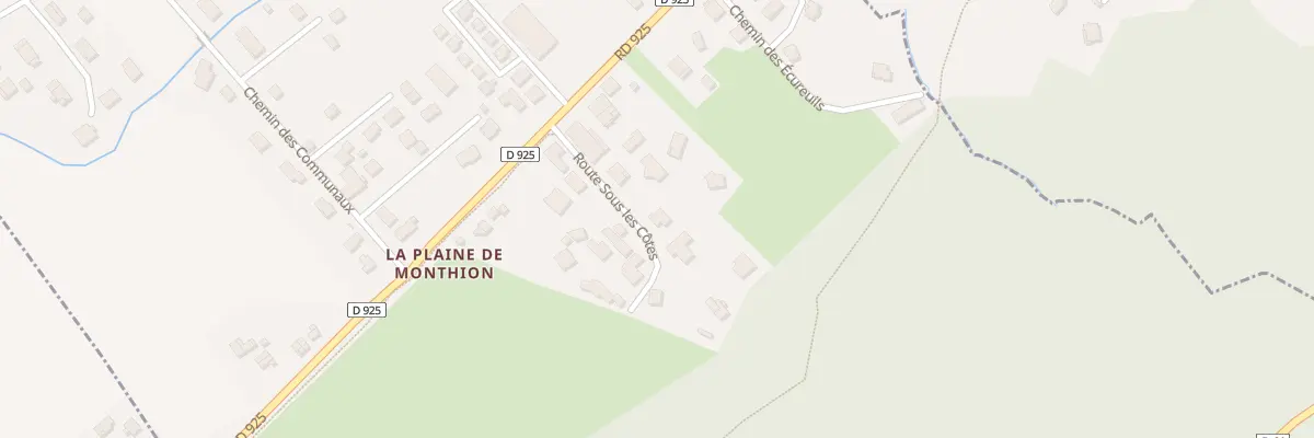 Plan du 119 Rte sous les Côtes à Monthion