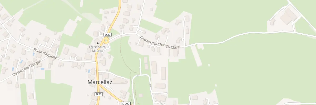 Plan du 184 Che des Champs Clavel à Marcellaz