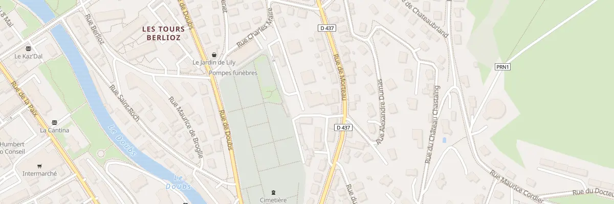 Plan du 17B Rue de Morteau à Pontarlier