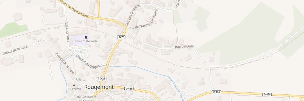 Plan du 8 Rue des Juifs à Rougemont