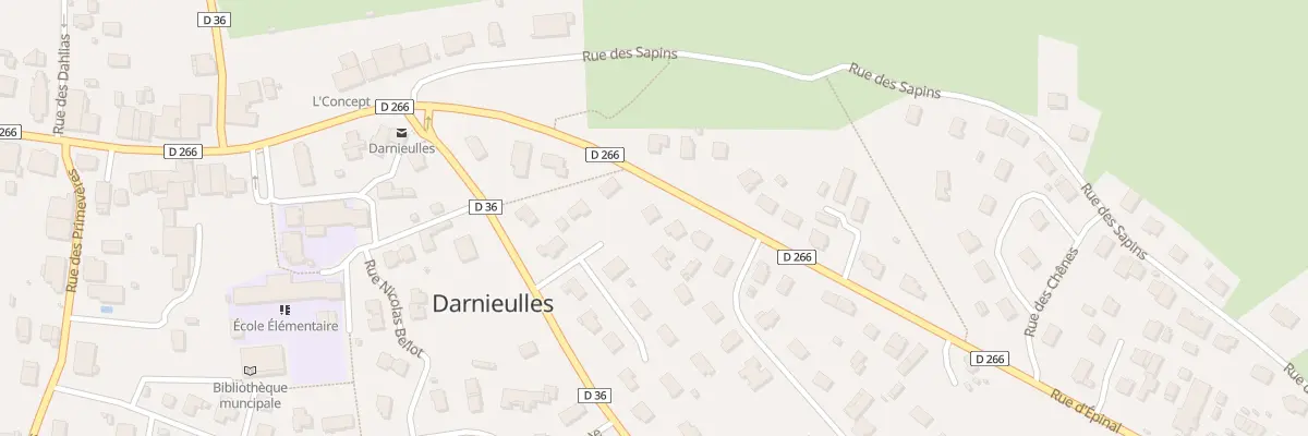 Plan du 248 Rue d’Epinal à Darnieulles