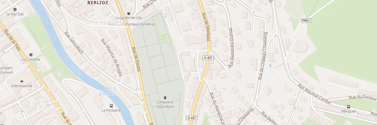Plan du 13B Rue de Morteau à Pontarlier