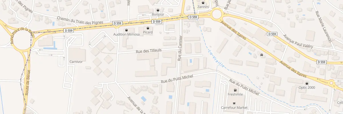Plan du 263 Rue du Cannier au Lavandou