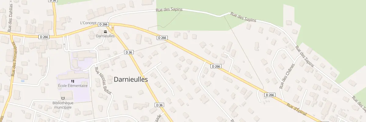 Plan du 274 Rue d’Epinal à Darnieulles