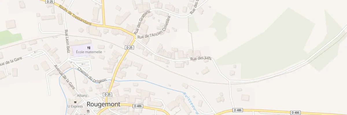 Plan du 15 Rue des Juifs à Rougemont