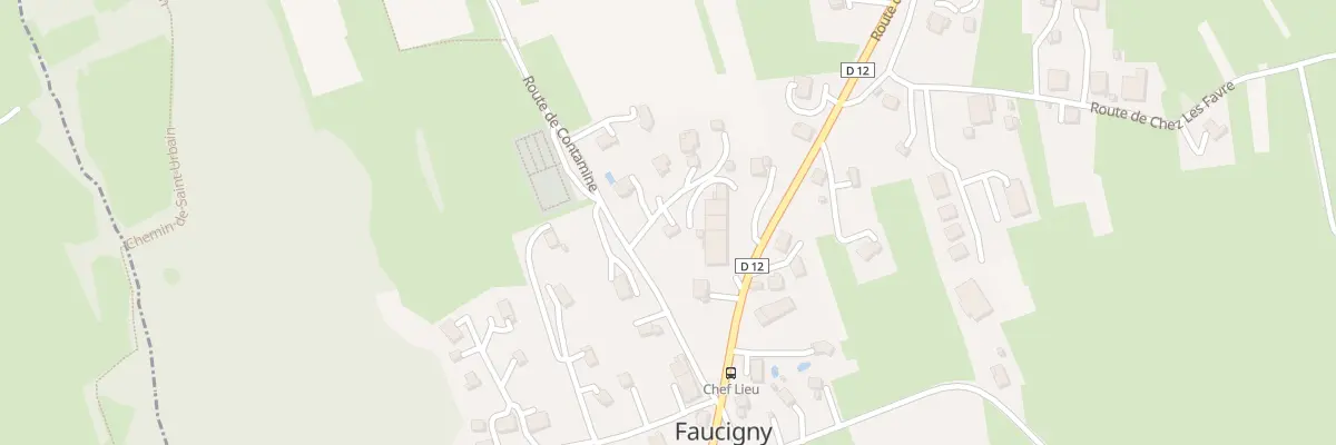 Plan du 132 Rte de Contamine à Faucigny
