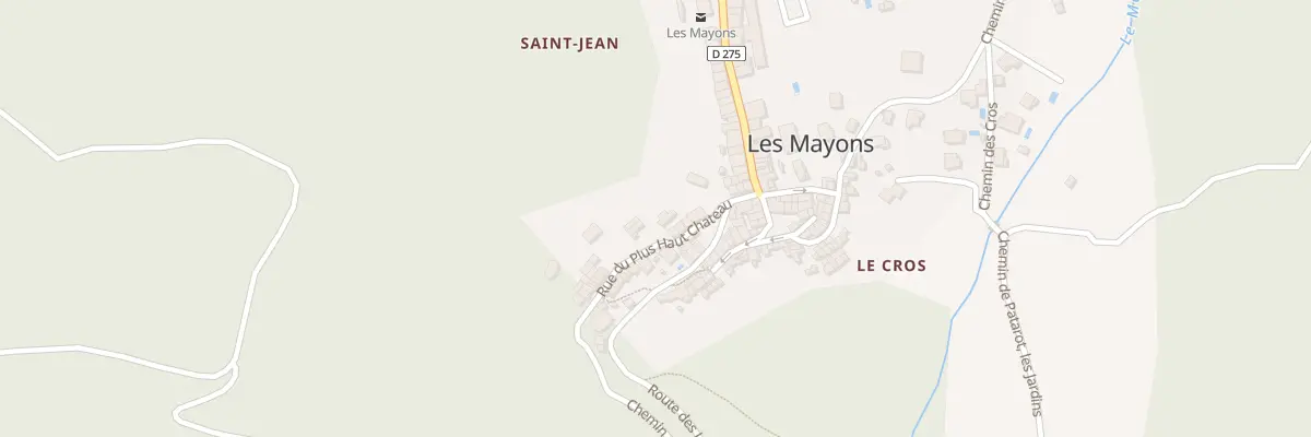 Plan du 5440 Rue du Plus Haut Château aux Mayons