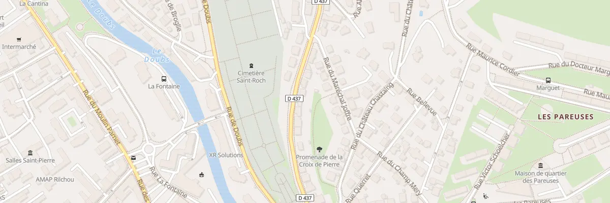 Plan du 22 Rue de Morteau à Pontarlier