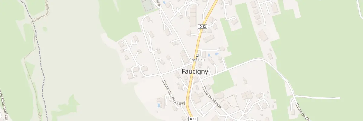Plan du 25 Rte de Contamine à Faucigny