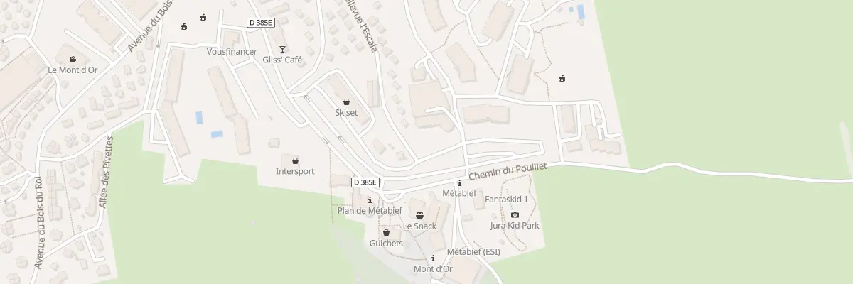 Plan du 5J Pl Xavier Authier à Métabief