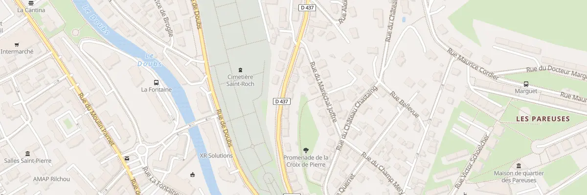 Plan du 24 Rue de Morteau à Pontarlier