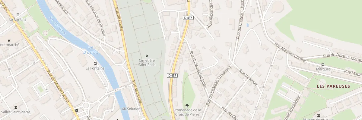 Plan du 28 Rue de Morteau à Pontarlier
