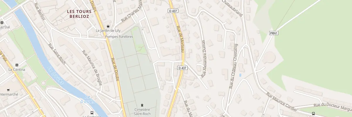 Plan du 15 Rue de Morteau à Pontarlier