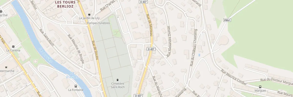Plan du 11T Rue de Morteau à Pontarlier