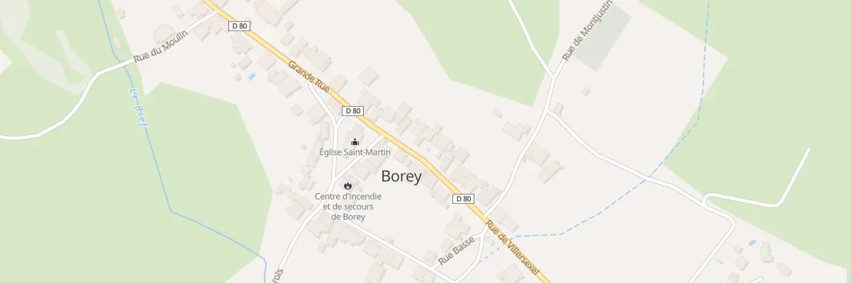 Plan du 16 Grande Rue à Borey