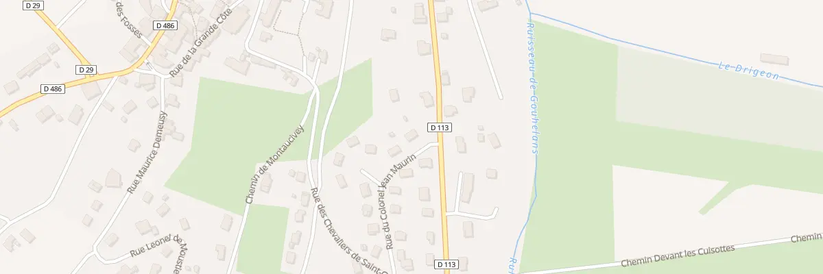 Plan du 2 Rue du Col Jean Maurin à Rougemont