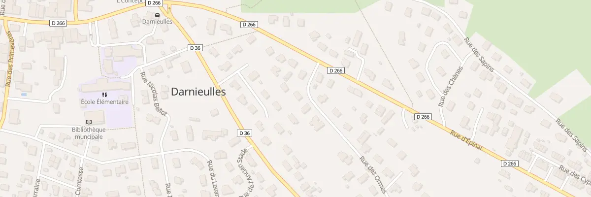 Plan du 50 Rue des Ormes à Darnieulles