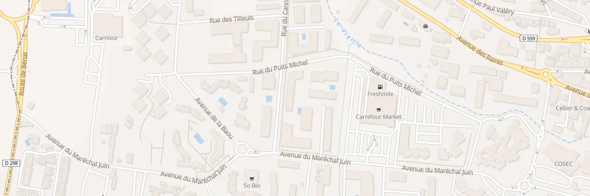 Plan du 214 Rue du Puits Michel au Lavandou