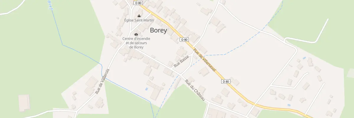 Plan du 3 Rue Basse à Borey